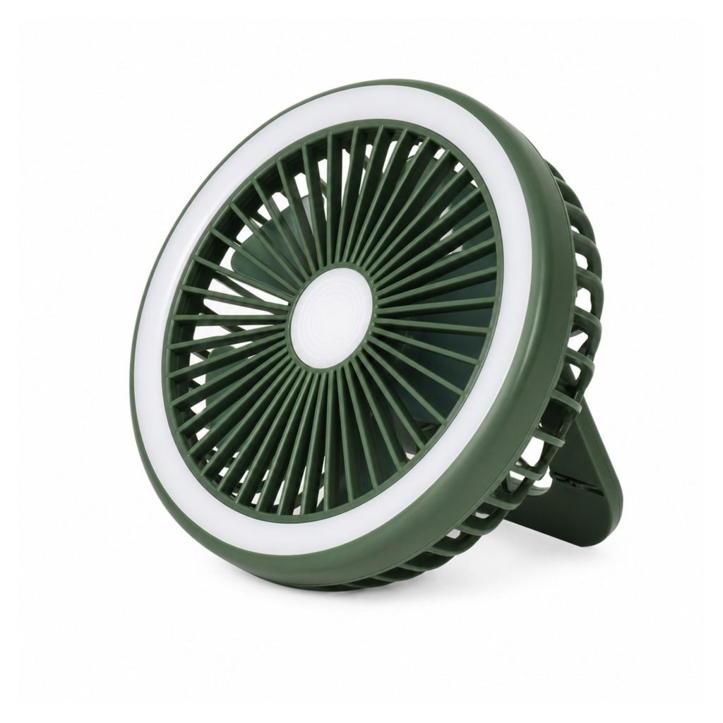 Mini Ventilator Portabil, Flippy, Model Compact si Portabil, Alimentare USB 5V, Flux de Aer Racoritor, Utilizare Usoara si Confort in Zilele Calduroase, Ideal pentru Birou, Camera, Masina, Calatorii si Vara, 18.3 x 12, Verde