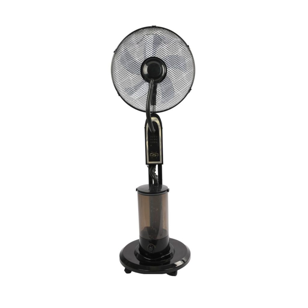 Ventilator cu Rezervor de Apa, Flippy, Model Compact cu Rezervor pentru Apa, Flux de Aer Racoritor, Utilizare Usoara si Confort in Zilele Calduroase, 130x40 cm, Negru