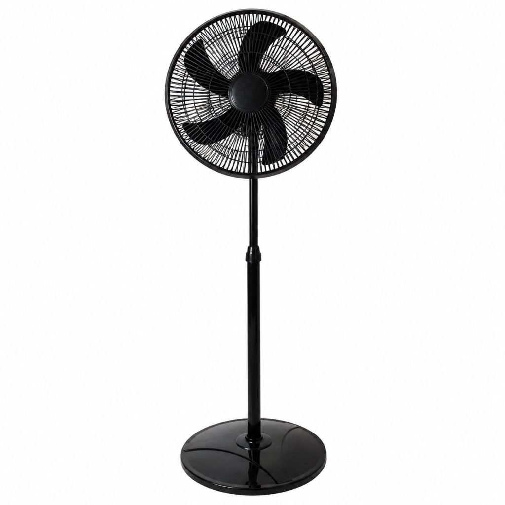 Ventilator Portabil, Flippy, Model Compact si Portabil, Flux de Aer Racoritor, Utilizare Usoara si Confort in Zilele Calduroase, Ideal pentru Birou, Camera, Masina, Calatorii si Vara, 45W, 110x42 cm, Negru