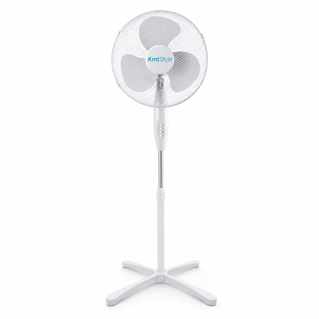 Ventilator Portabil, Flippy, Model Compact si Portabil, Flux de Aer Racoritor, Utilizare Usoara si Confort in Zilele Calduroase, Ideal pentru Birou, Camera, Calatorii si Vara, 120x41 cm, Alb