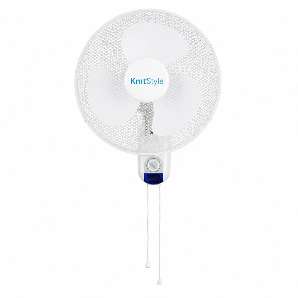 Mini Ventilator de Perete, Flippy, Model Compact si Portabil, 45 W, Flux de Aer Racoritor, Utilizare Usoara si Confort in Zilele Calduroase, 46.5 x 43 cm, Alb