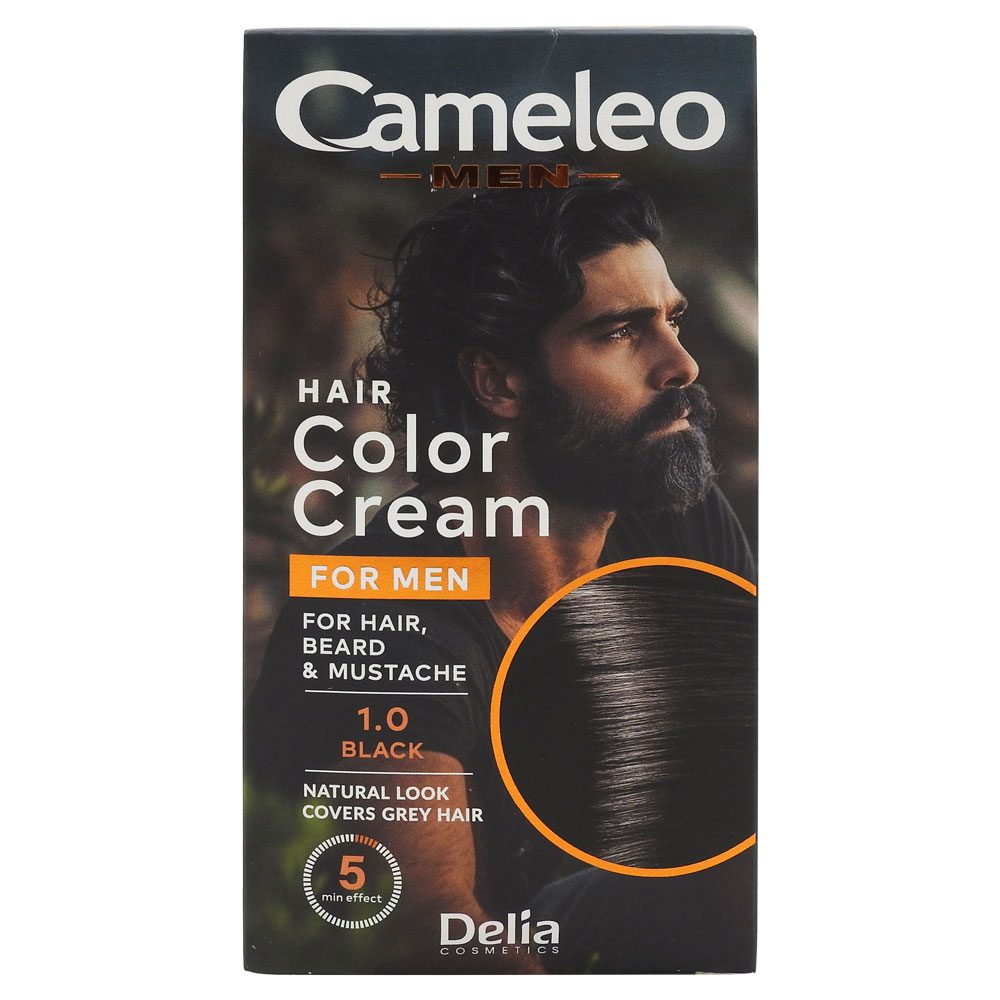 Vopsea pentru Par, Cameleo Men,/Barba/Mustata/Perciuni 1.0 Black