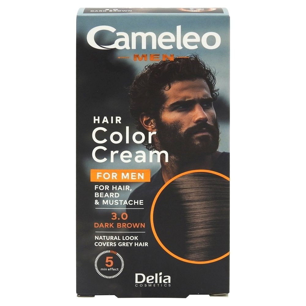 Vopsea pentru Par, Cameleo Men,/Barba/Mustata/Perciuni 3.0 Dark Brown