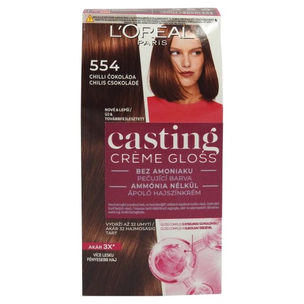Vopsea pentru Par, Casting Creme Gloss, 554 Spicy Chocolate
