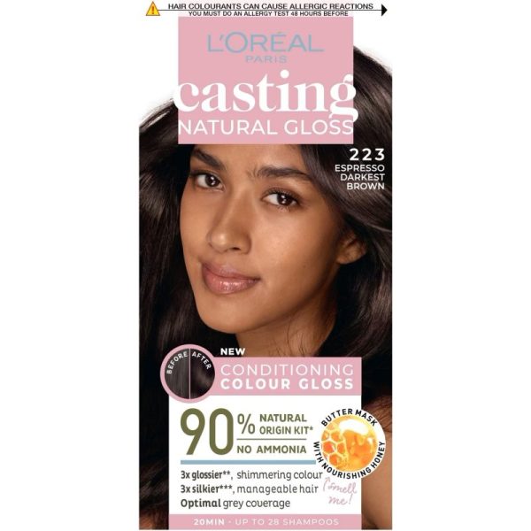 Vopsea pentru Par, Casting Natural Gloss, 223 Expresso Darkest Brown