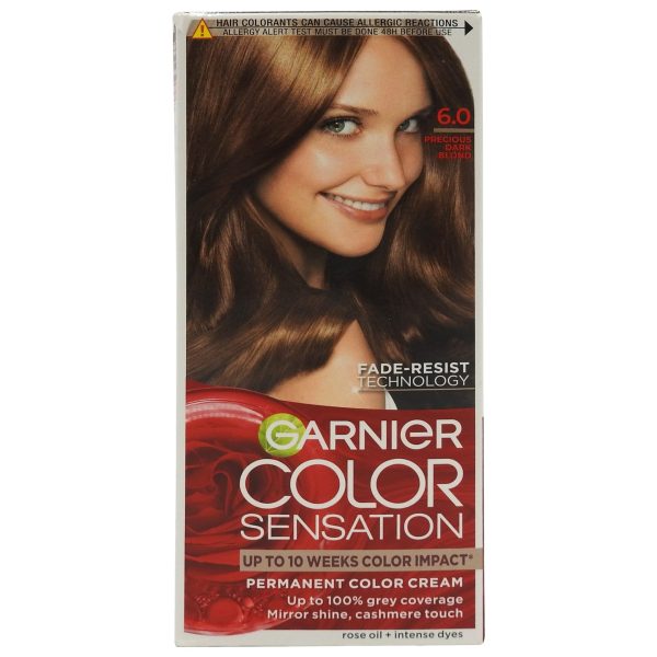 Vopsea pentru Par, Garnier Color Sensation, 6/0 Blond Inchis Pretios