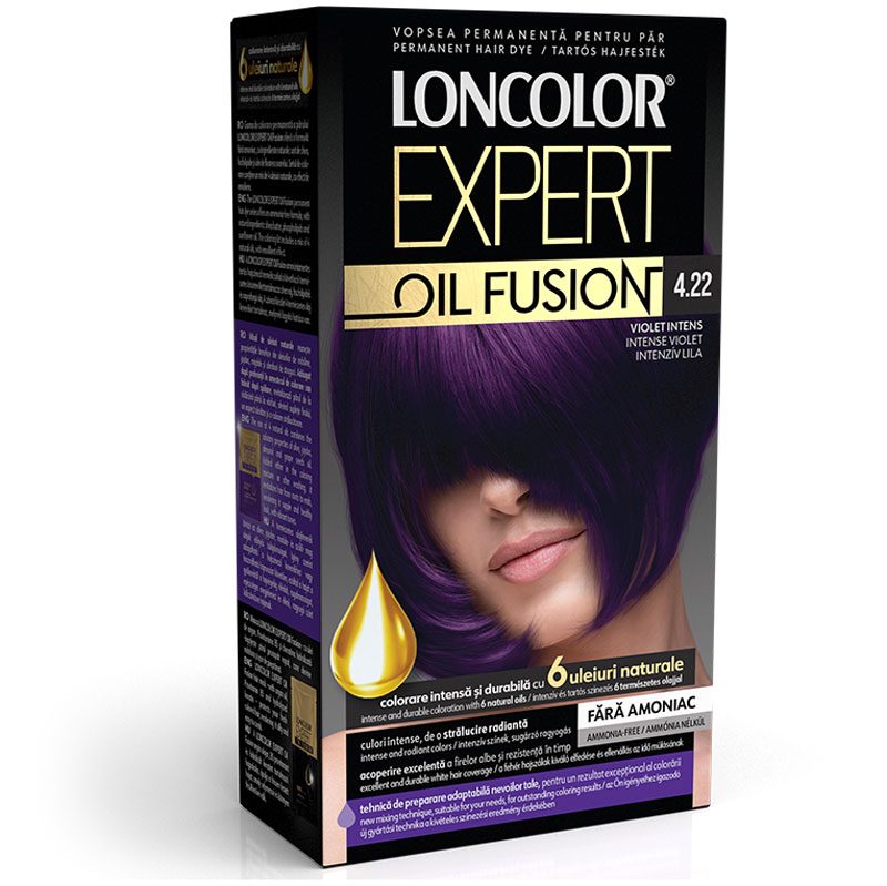 Vopsea pentru Par, Loncolor Expert Oil Fusion, 4.22 Violet Intens