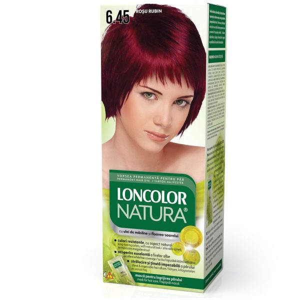 Vopsea pentru Par, Loncolor Natura, 6/45 Rosu Rubin