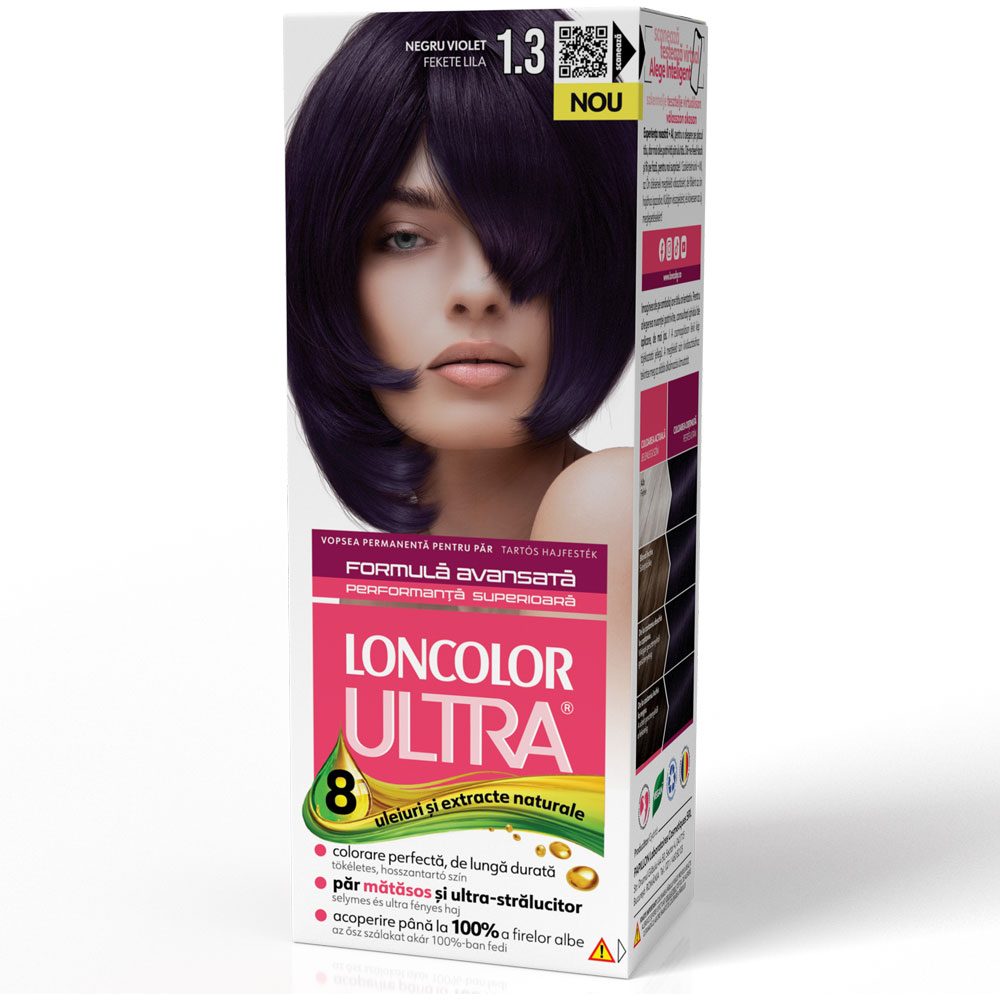 Vopsea pentru Par, Loncolor Ultra, 1/3 Negru Violet