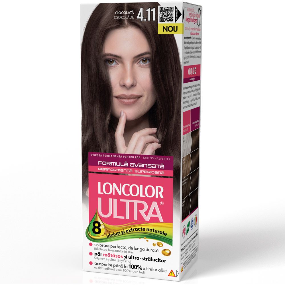 Vopsea pentru Par, Loncolor Ultra, 4/11 Ciocolata