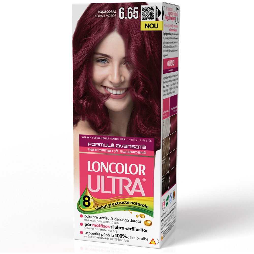 Vopsea pentru Par, Loncolor Ultra, 6/65 Rosu Coral