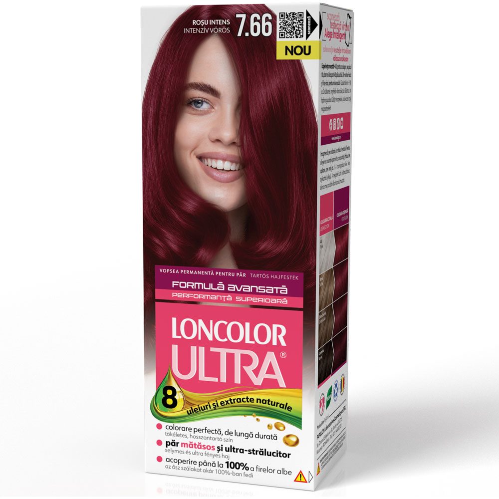 Vopsea pentru Par, Loncolor Ultra, 7/66 Rosu Intens