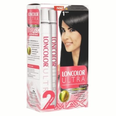 Vopsea pentru Par, Loncolor Ultra Duo, 1 Negru
