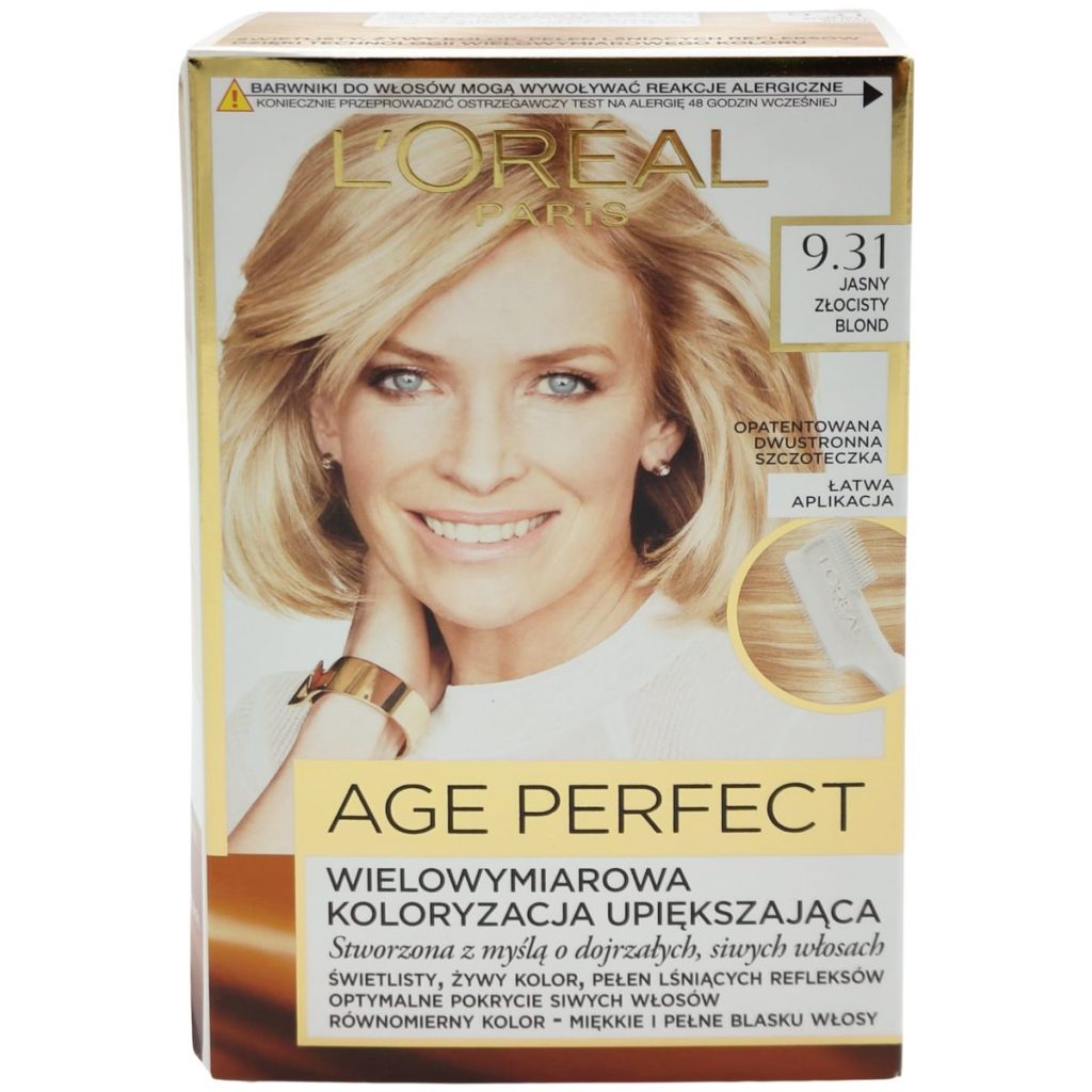 Vopsea pentru Par, Loreal Age Perfect, 9.31 Blond Auriu Deschis