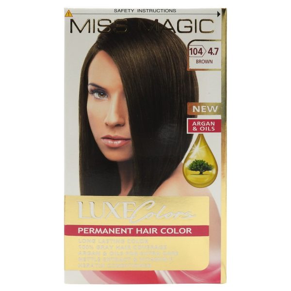 Vopsea pentru Par, Miss Magic, nr. 104 4.7 Brown
