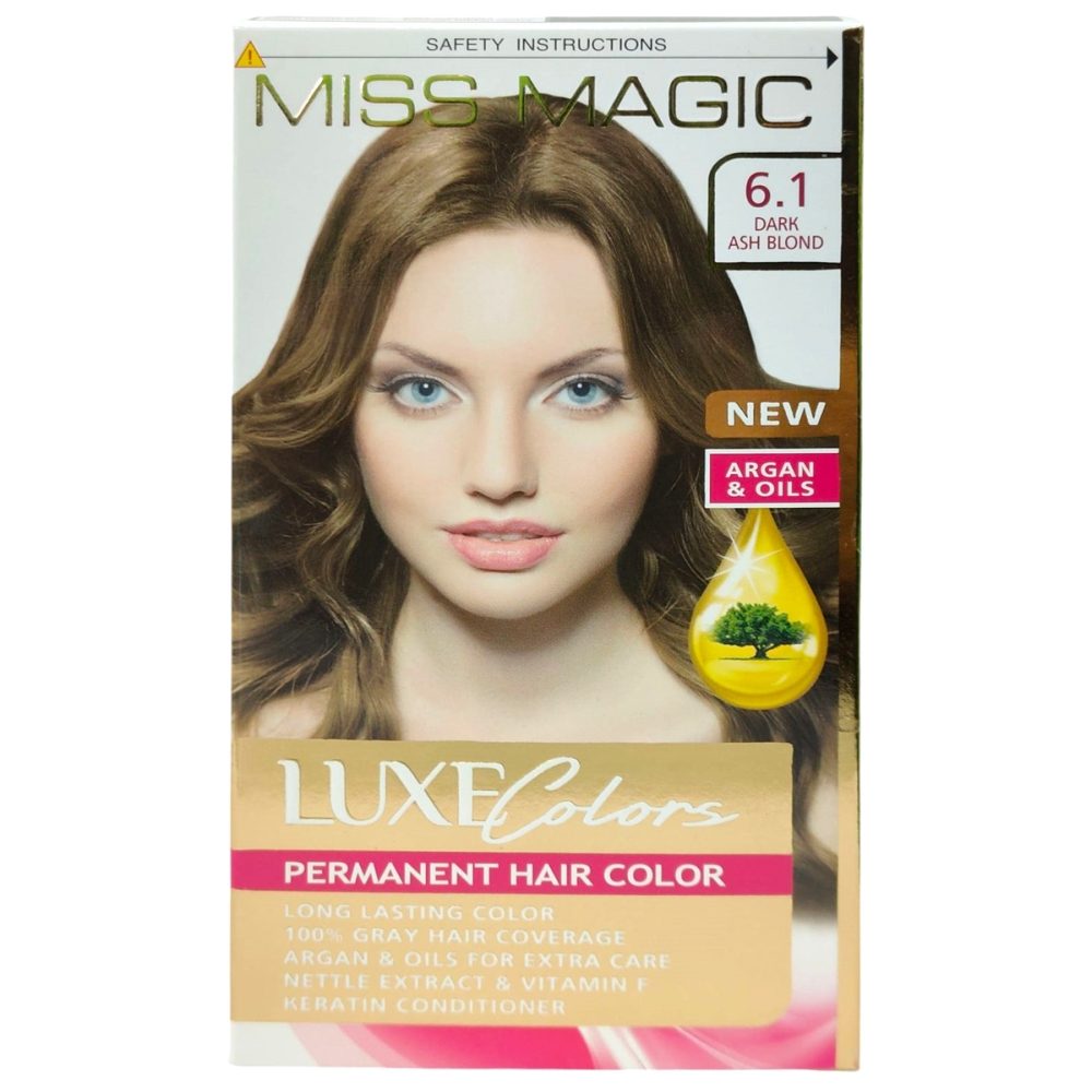 Vopsea pentru Par, Miss Magic, nr. 6.1 Blond Cenusiu Inchis