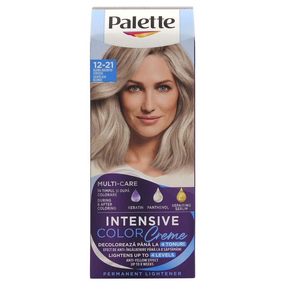 Vopsea pentru Par, Palette Icc, 12-21 Blond Argintiu Cenusiu