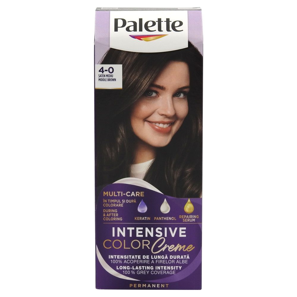 Vopsea pentru Par, Palette Icc, N3/4-0 Saten Mediu