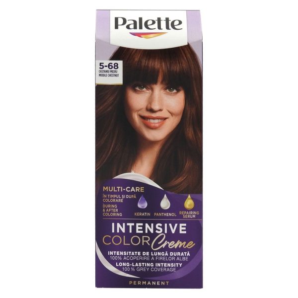 Vopsea pentru Par, Palette Icc, R4/5-68 Castaniu Mediu