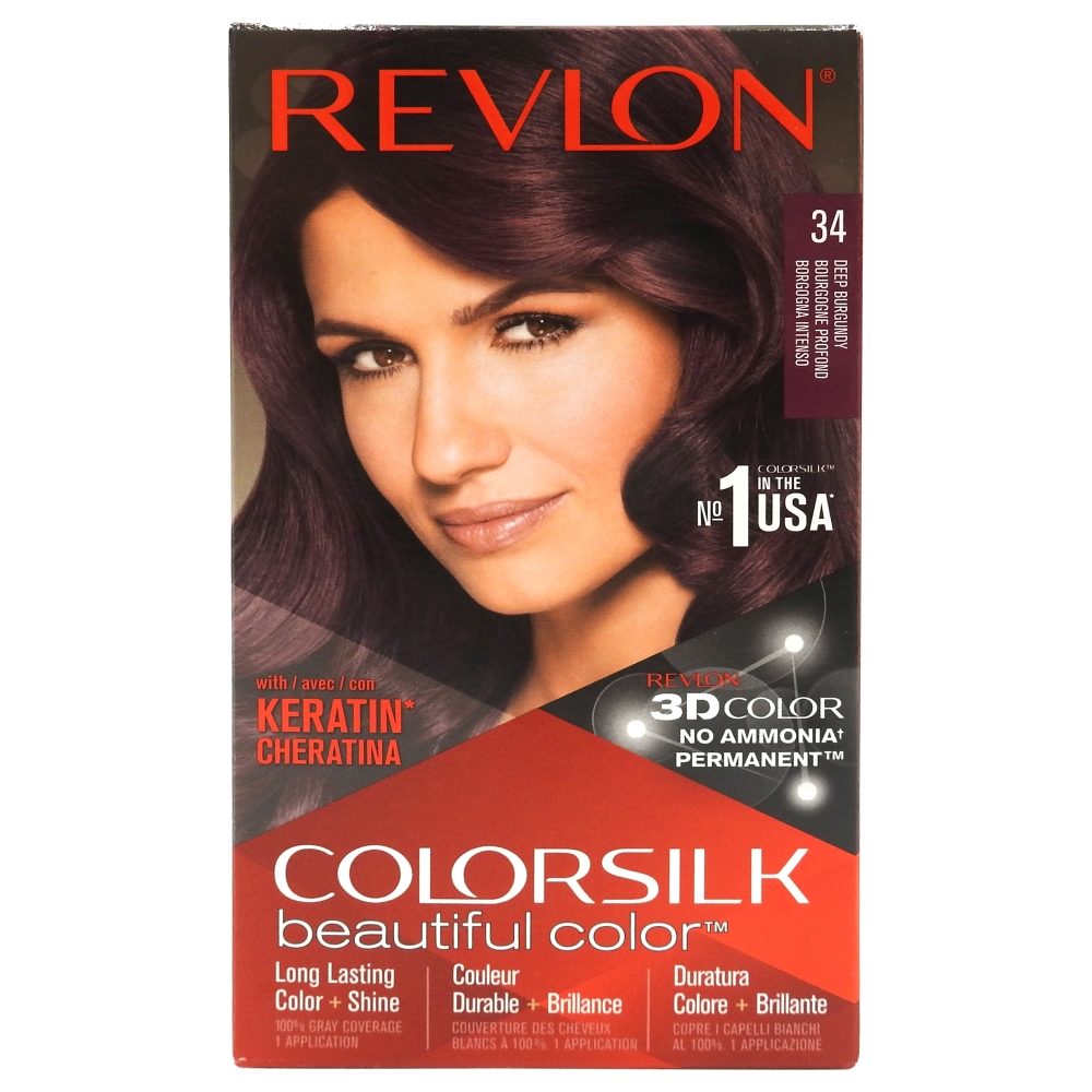 Vopsea pentru Par, Revlon Color Silk, 34 Deep Burgundy