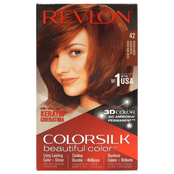 Vopsea pentru Par, Revlon Color Silk, 42 Medium Auburn