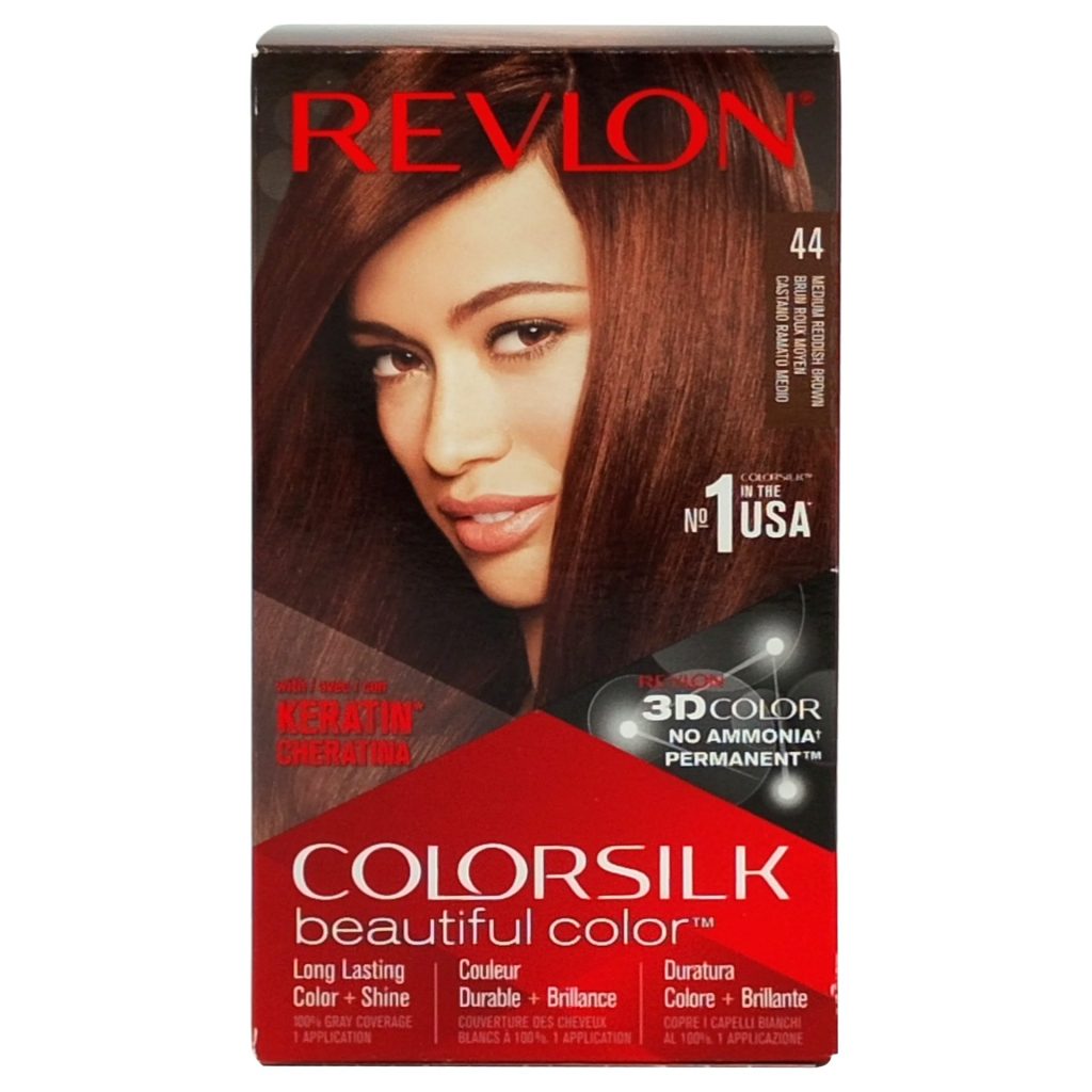 Vopsea pentru Par, Revlon Color Silk, 44 Medium Red Brown
