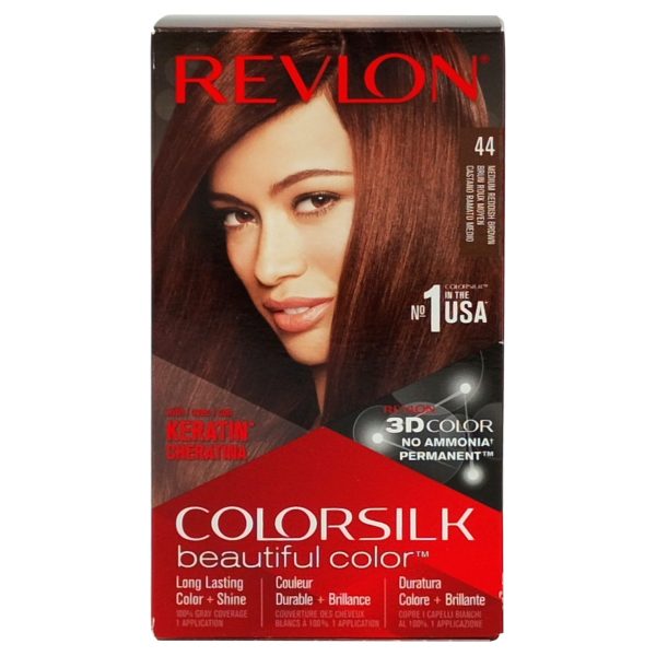 Vopsea pentru Par, Revlon Color Silk, 44 Medium Red Brown