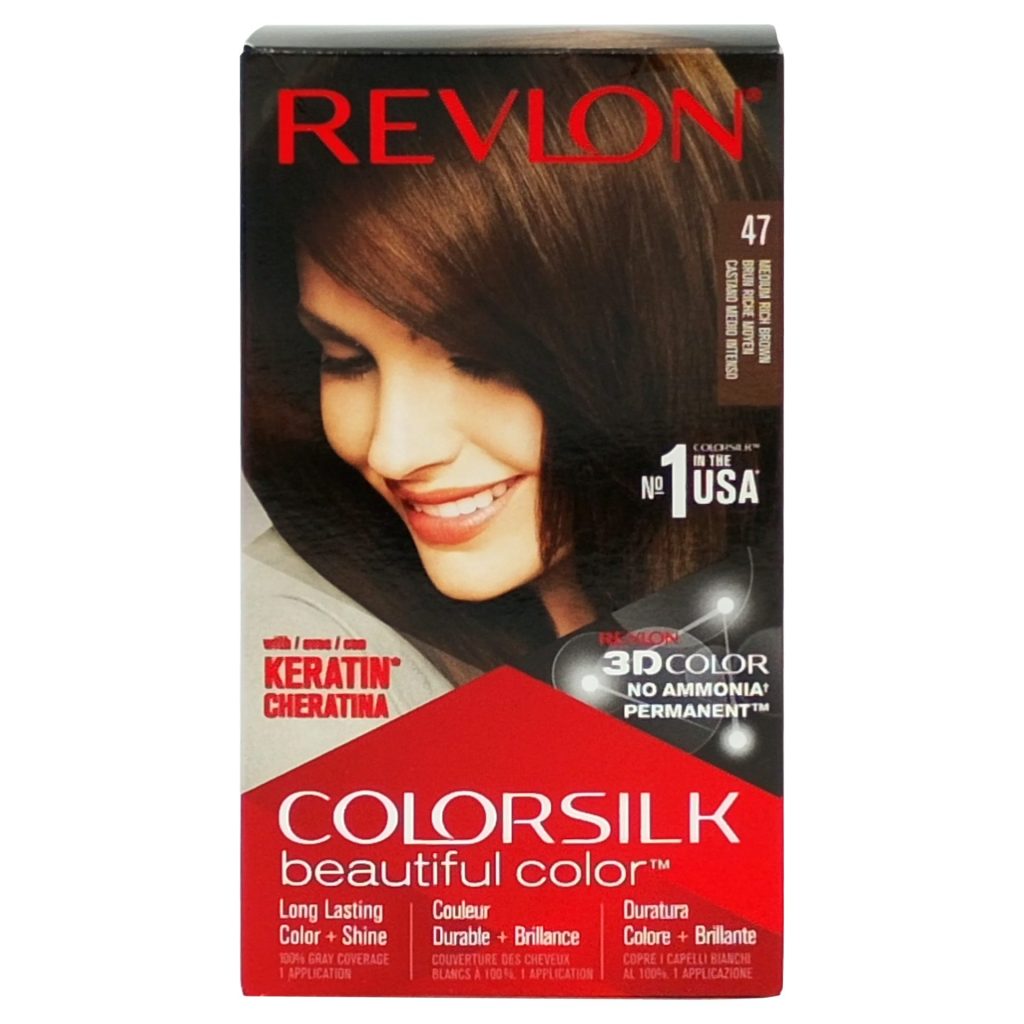 Vopsea pentru Par, Revlon Color Silk, 47 Medium Rich Brown