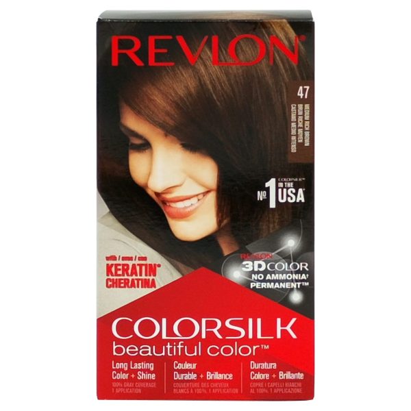 Vopsea pentru Par, Revlon Color Silk, 47 Medium Rich Brown
