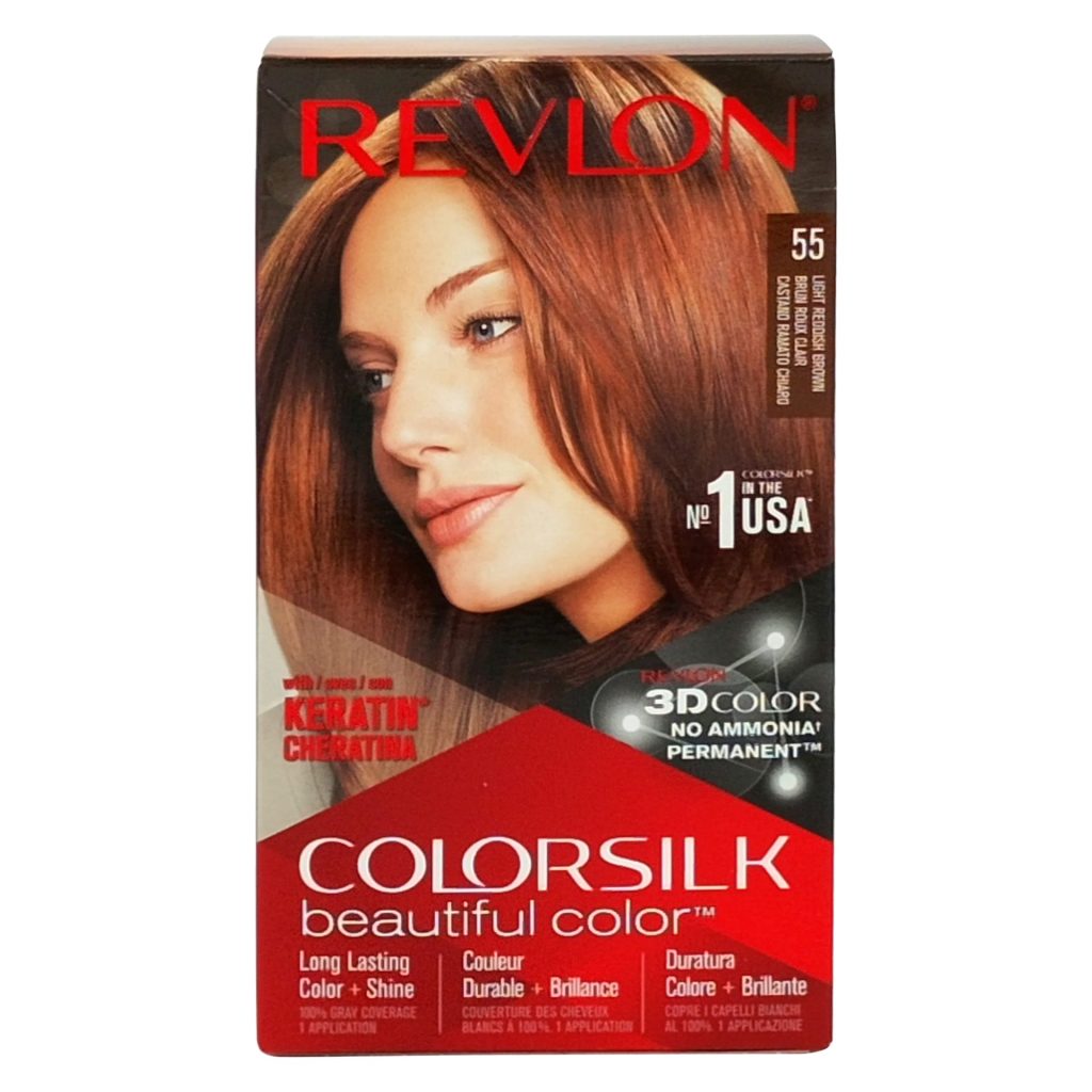 Vopsea pentru Par, Revlon Color Silk, 55 Light Reddish Brown