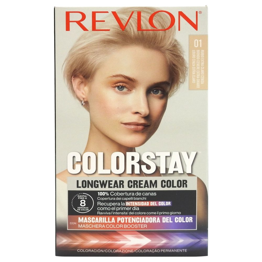 Vopsea pentru Par, Revlon Color Stay, 01 Blond Cenusiu