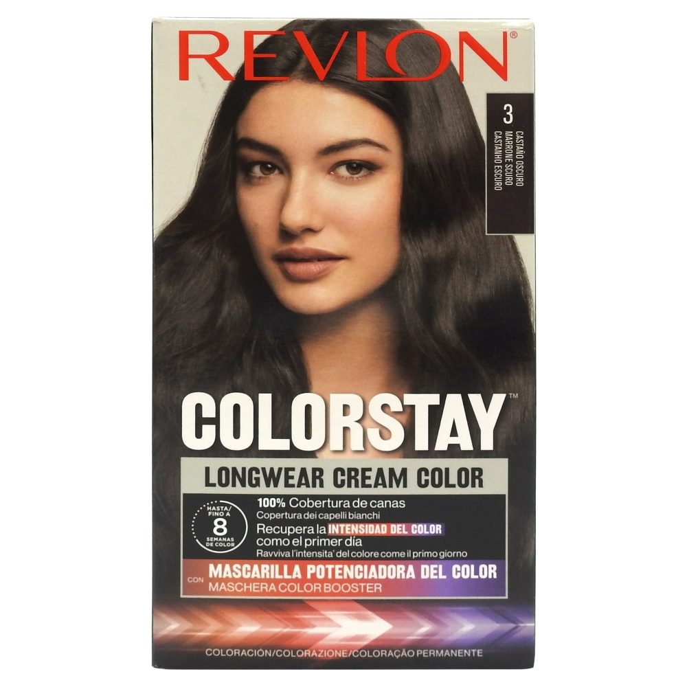 Vopsea pentru Par, Revlon Color Stay, 03 Darkest Brown