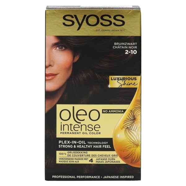 Vopsea pentru Par, Syoss, Oleo 2/10 Black Brown