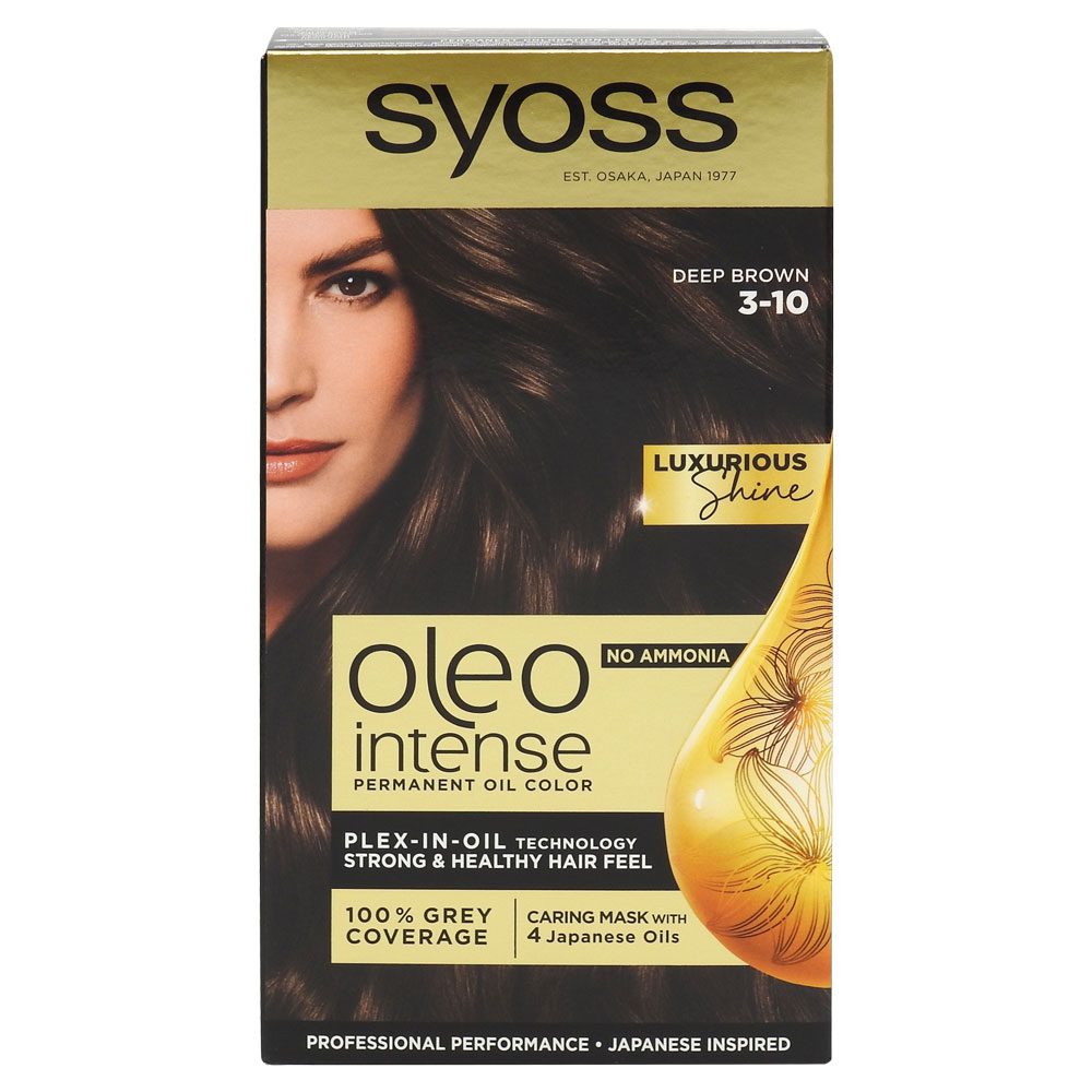 Vopsea pentru Par, Syoss, Oleo 3/10 Deep Brown