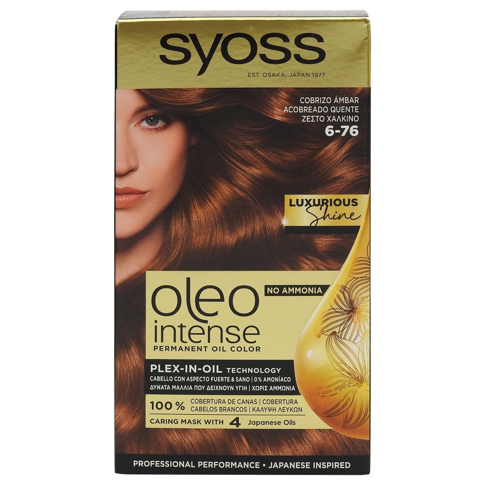 Vopsea pentru Par, Syoss, Oleo 6/76 Warm Cooper