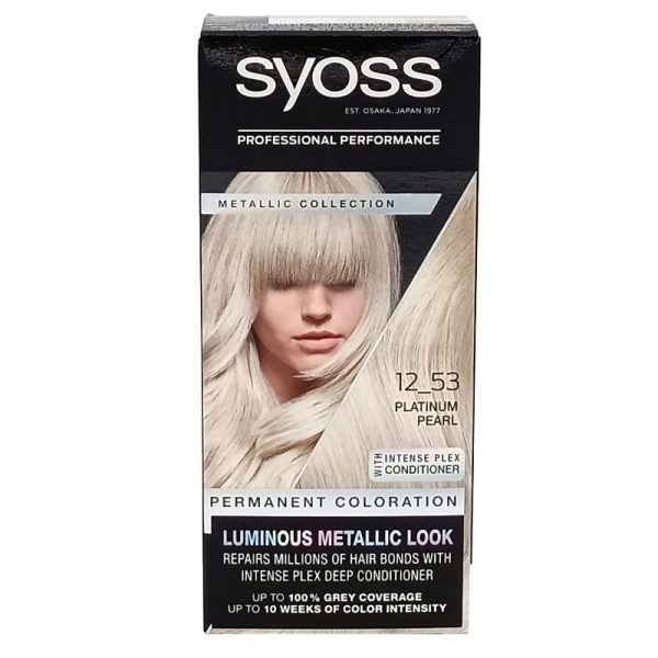 Vopsea pentru Par, Syoss Professional, 12-53 Platinum Pearl