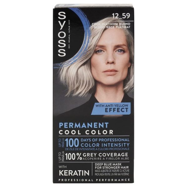 Vopsea pentru Par, Syoss Professional, 12-59 Platinum Blond