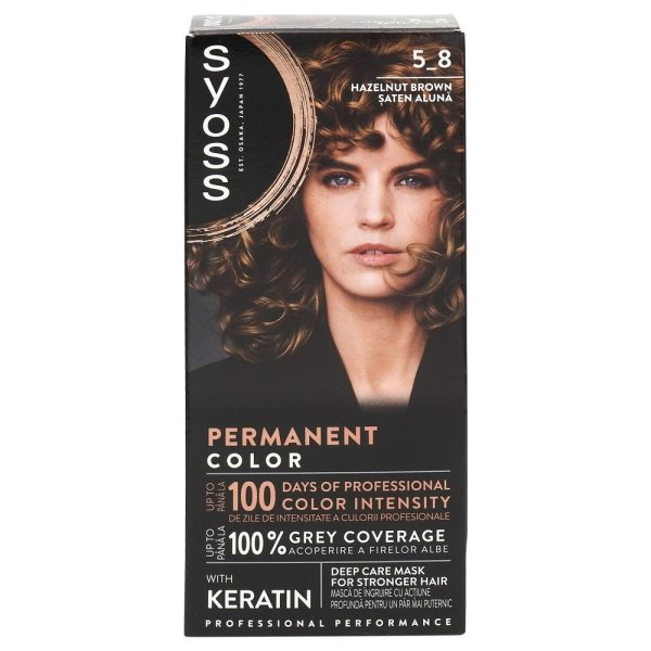 Vopsea pentru Par, Syoss Professional, 5-8 Saten Aluna