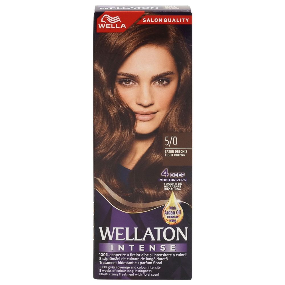 Vopsea pentru Par, Wellaton, 5/0 Light Brown