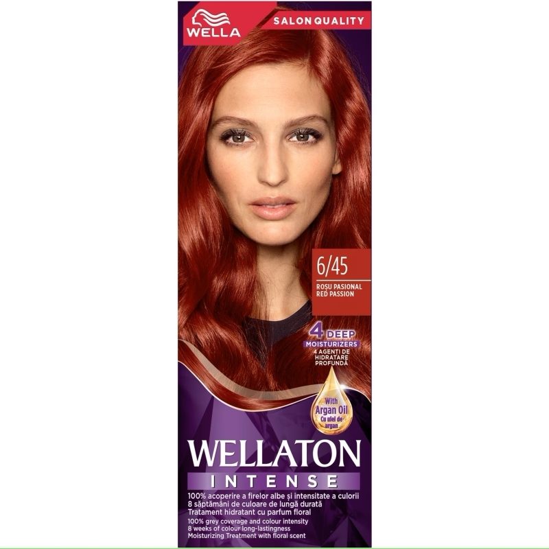 Vopsea pentru Par, Wellaton, 6/45 Rosu Pasional