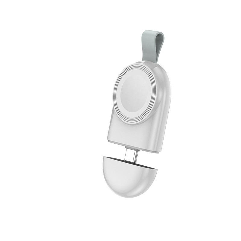 Incarcator Wireless pentru Smart Watch, Flippy, Compatibil cu Apple iWatch 1/9, Magnetic, Interfata TYPE-C, Fara Cablu direct in Statie sau Calculator, Alb